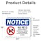 Signmission No Pets Service Animals Allowed, 24 in W x Rectangle, Vinyl Decal OS-2PACK-NS-D-1824-L-16172 - alternate 6